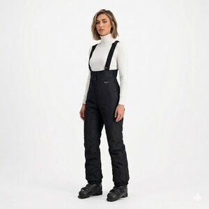 Obermeyer Women’s Waterproof Insulated Ski Bib Snow Pants Black 8